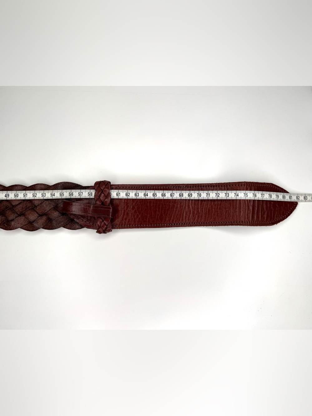 Polo Ralph Lauren Brown leather belt double O-ring Brass buckle - Picture 7 of 8